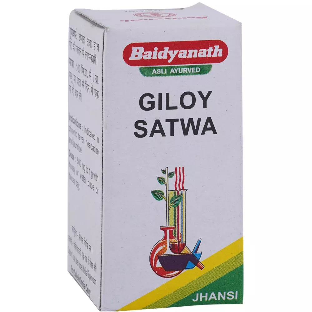 Baidyanath Giloy Satva 10g for Blood purifier, Anti-inflammatory, Flu, Fever, jaundice