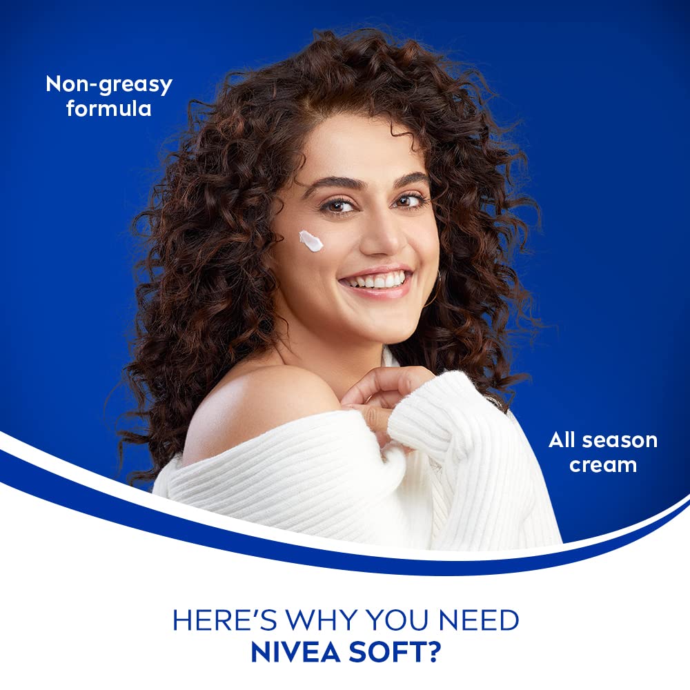 Nivea Soft Light Moisturizer Cream Playful Peach - 100 ml