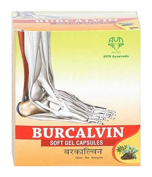 AVN Burcalvin Soft Gel Capsules- 60 Capsules For Calcaneal Spurs, Heel Pain