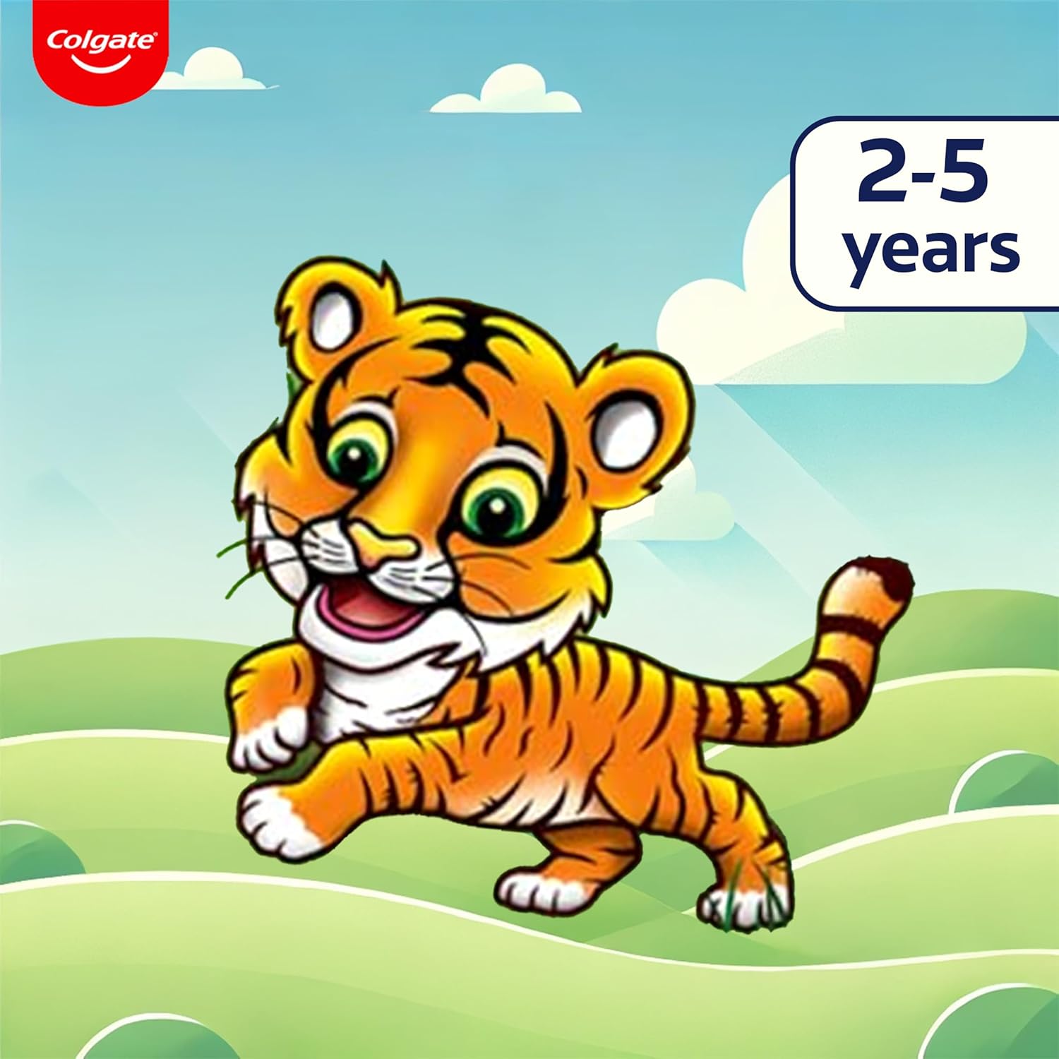 Colgate Kids Tiger Toothpaste for 2-5 Years - 80gm (Strawberry Flavour)