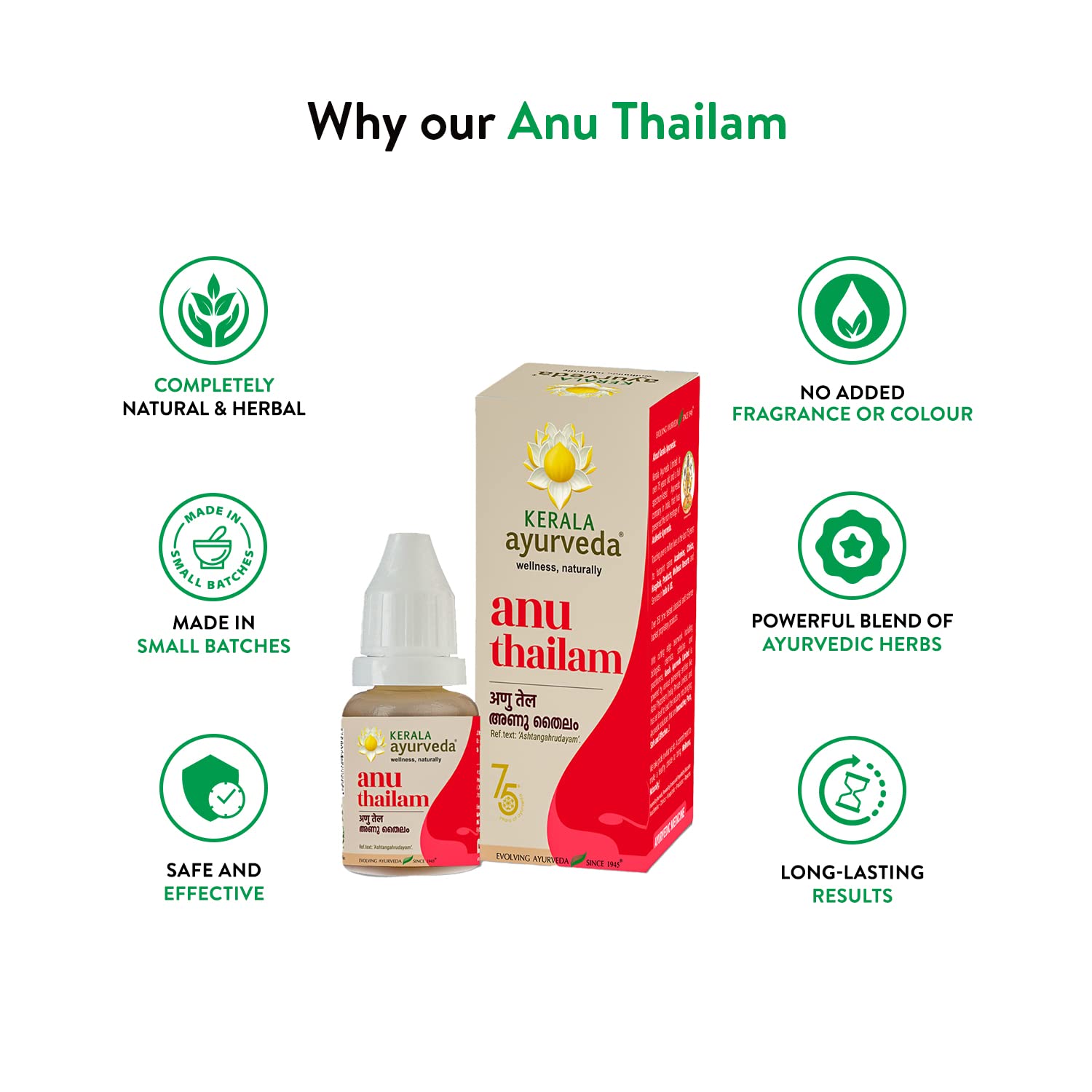 Kerala Ayurveda Anu Thailam 10ml