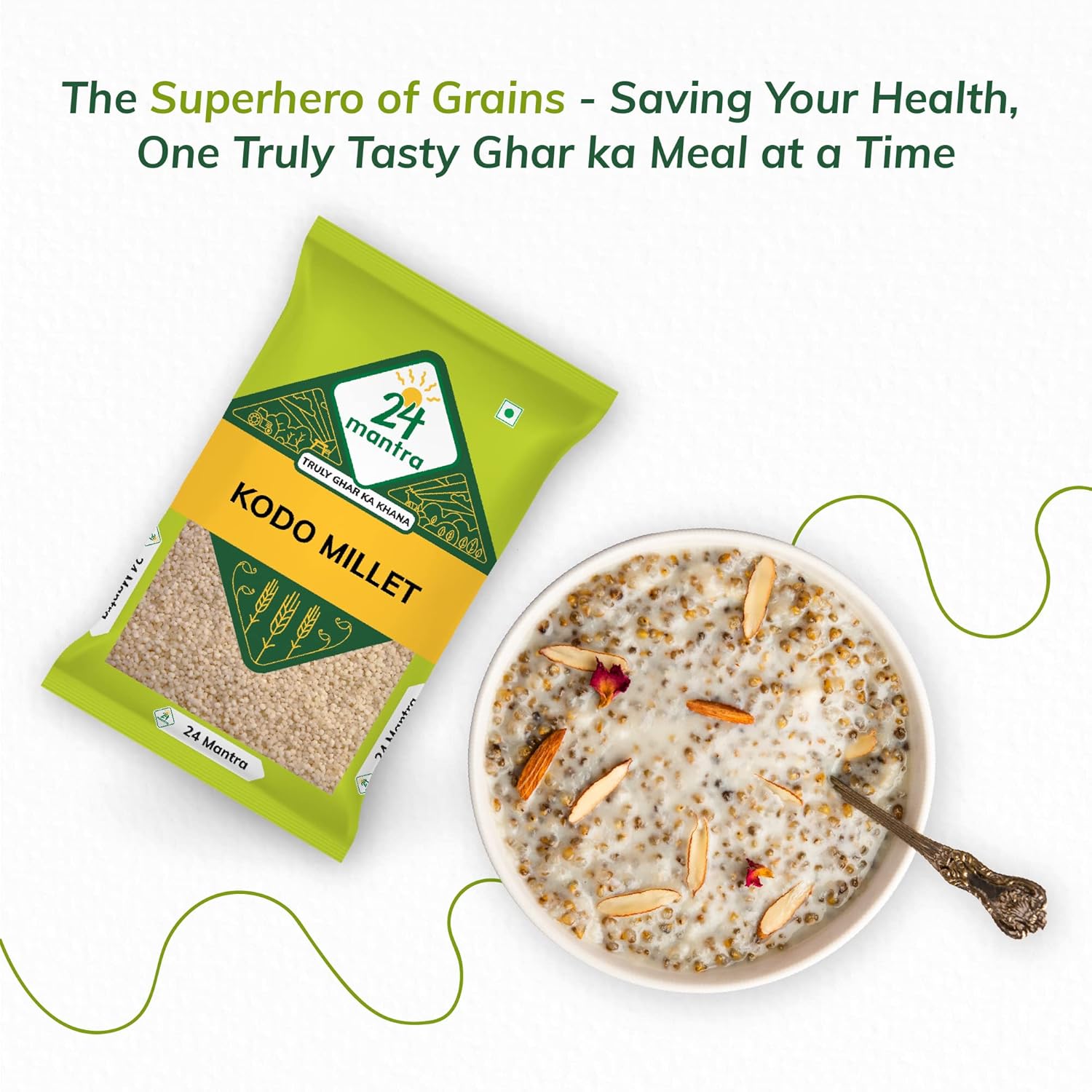 24 Mantra Organic Kodo Millet Ancient Grains - 500 gm