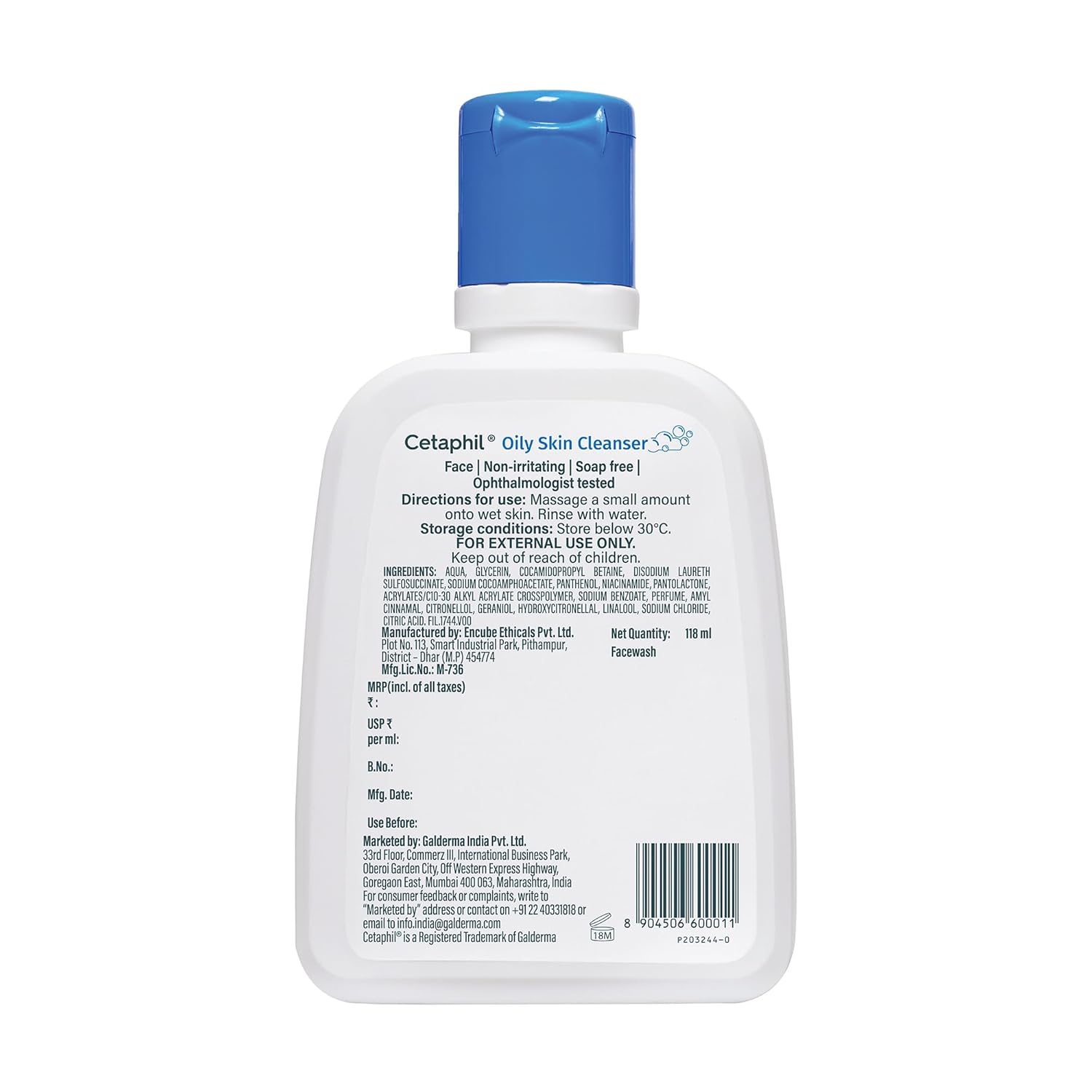 Cetaphil Oily Skin Cleanser - 118 ml