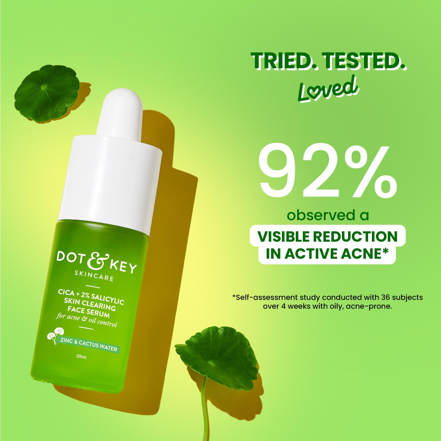 Dot & Key 2% Salicylic Cica Anti Acne Face Serum For Acne & Oil Control - 30 ml