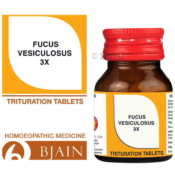 Bjain Homeopathy Fucus Vesiculosus Trituration Tablets - 3X - 25 Gm