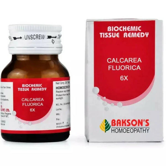 Bakson's Homeopathy Calcarea Fluorica Tablets - 25 gm - 6X