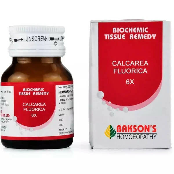 Bakson's Homeopathy Calcarea Fluorica Tablets - 25 gm - 6X