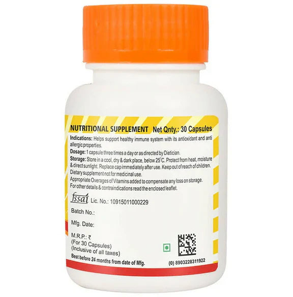 Bakson's Vitamin C Plus & Zinc Capsules - 30 caps