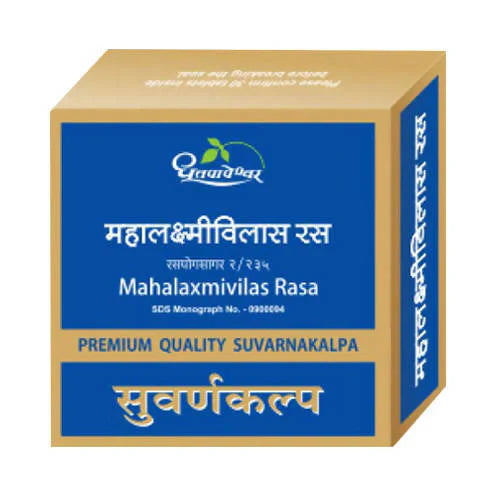 Dhootapapeshwar Mahalaxmivilas Rasa Premium Quality Suvarnakalpa Tablets - 10 Tabs