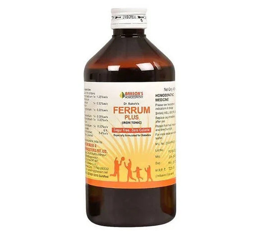 Bakson's Homeopathy Ferrum Plus- Sugar Free - 450 ml