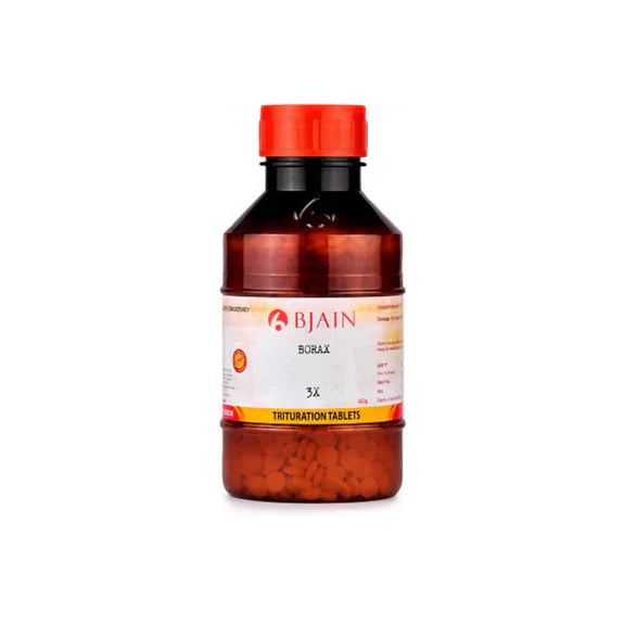Bjain Homeopathy Borax Trituration Tablets - 3X - 25 gm - Pack of 1