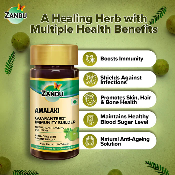 Zandu Amalaki Pure Herbs Capsules - 60 Capsules