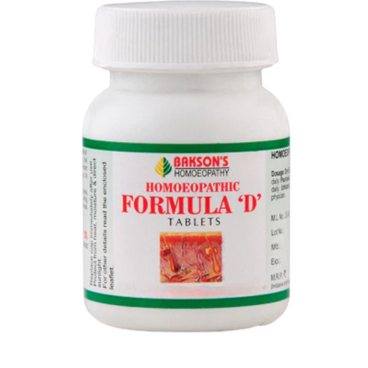 Bakson's Homoeopathic Formula D Tablet - 75 tabs