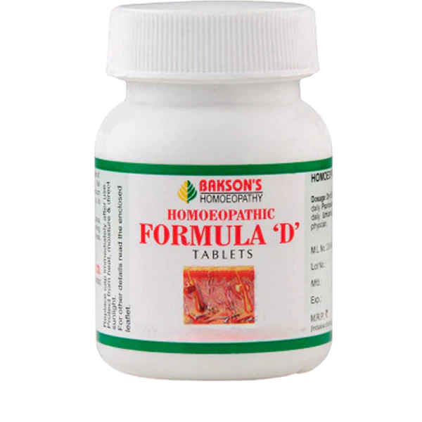 Bakson's Homoeopathic Formula D Tablet - 75 tabs