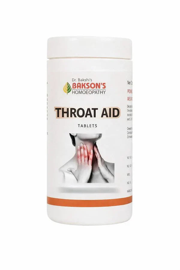 Bakson's Homeopathy Throat Aid Tablets - 75 tabs - Pack of 1
