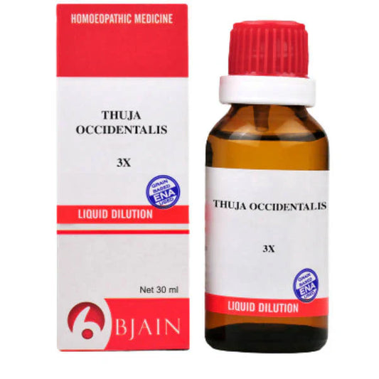 Bjain Homeopathy Thuja Occidentalis Dilution - 3X - 30 ml - Pack of 1