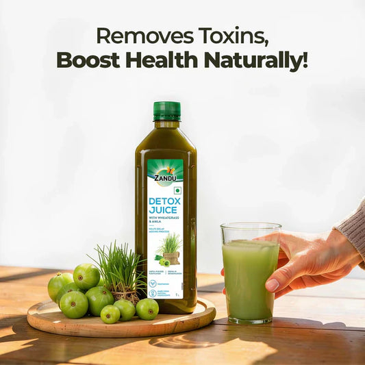 Zandu Detox Juice with Wheatgrass & Amla - 1000 ml