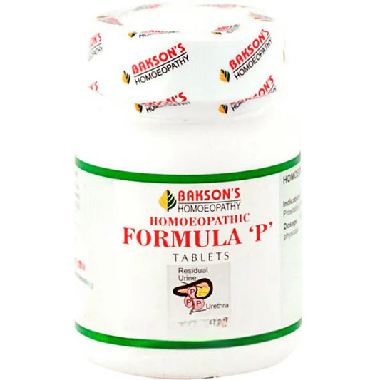 Bakson's Homeopathy Formula P Tablets - 75 tabs