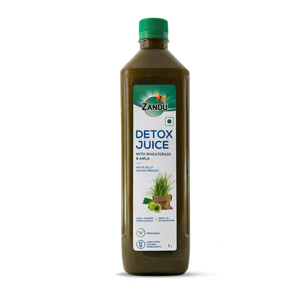 Zandu Detox Juice with Wheatgrass & Amla - 1000 ml