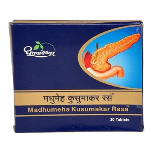 Dhootapapeshwar Madhumeha Kusumakar Rasa - 30 tabs