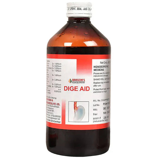 Bakson's Homeopathy Dige Aid Syrup - 115 ml