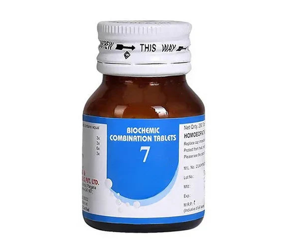 Bakson's Homeopathy Biochemic Combination 7 Tablets - 25 gm