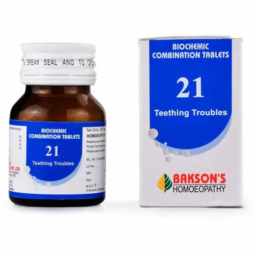 Bakson's Homeopathy Biochemic Combination 21 Tablets - 25 gm