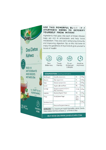 Zandu Desi Detox Kahwa - 25 tea bags