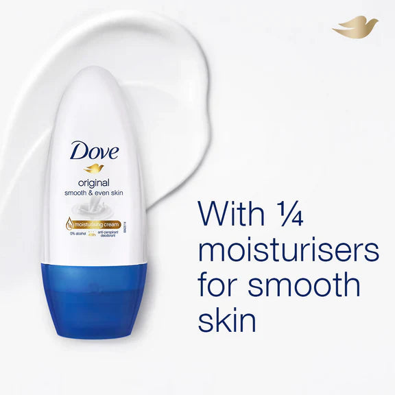 Dove Original Deodorant Roll On For Women - 50 ml - Pack of 2