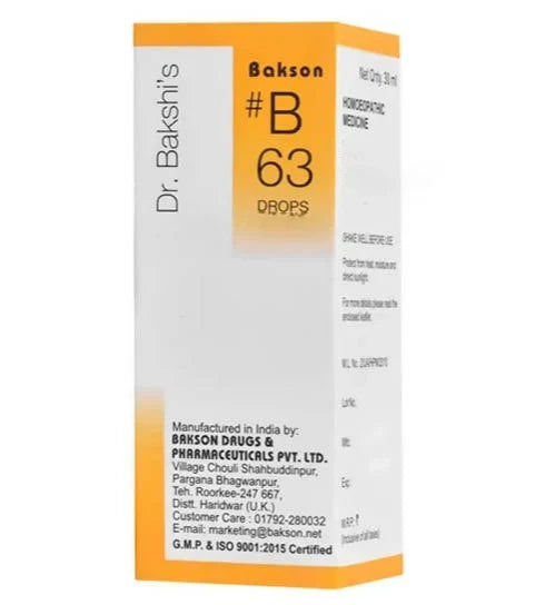 Bakson's Homeopathy B63 Drops - 30 ml