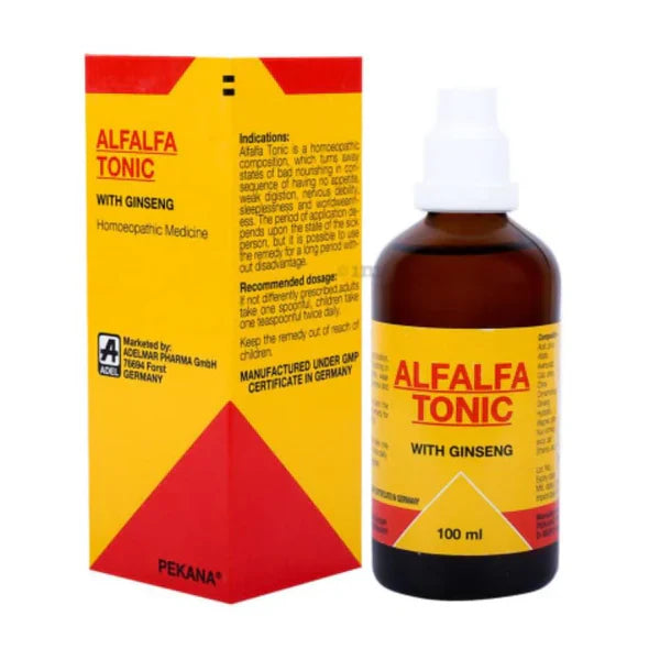 Adel Homeopathy Alfalfa Tonic With Ginseng - 100 ml
