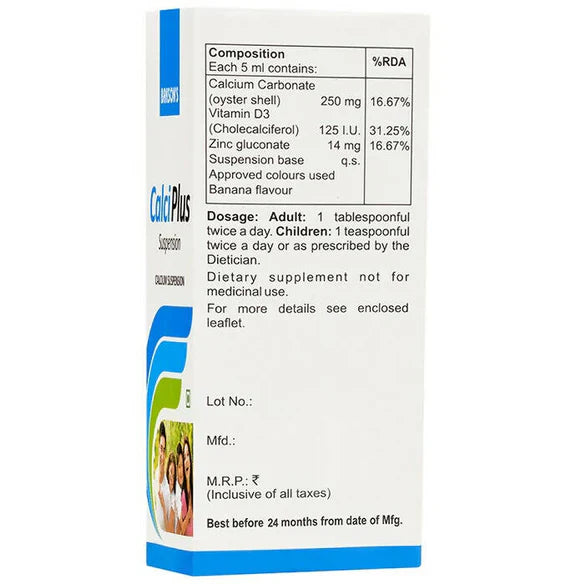 Bakson's Calci Plus Suspension - 200 ml