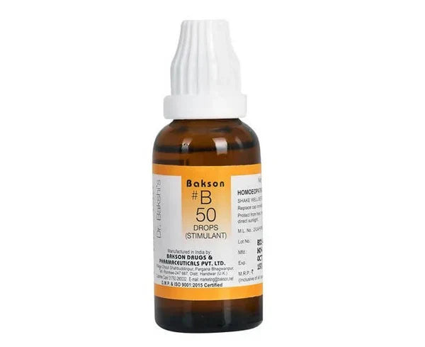 Bakson's Homeopathy B50 Drops - 30 ml
