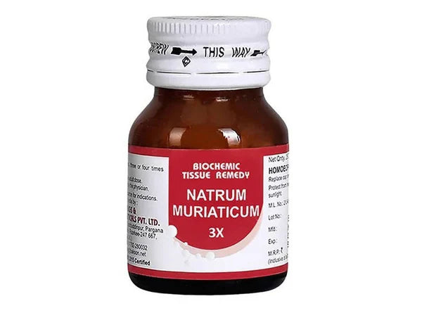 Bakson's Homeopathy Natrum Muriaticum Biochemic Tablets - 3X - 25 gm