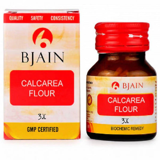 Bjain Homeopathy Calcarea Fluorica (Flour) Biochemic Tablet - 3X - 25 gm - Pack of 1