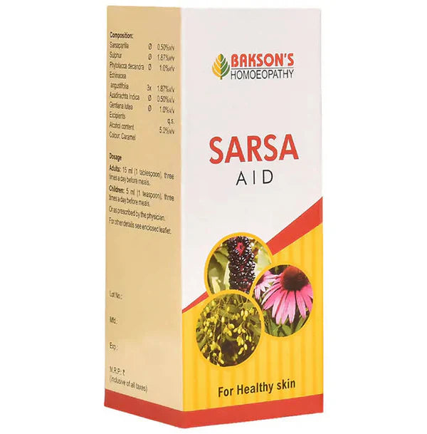 Bakson's Homeopathy Sarsa Aid Syrup - 115 ml