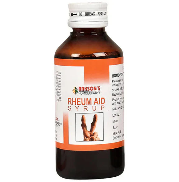 Bakson's Homeopathy Rheum Aid Syrup - 115 ml