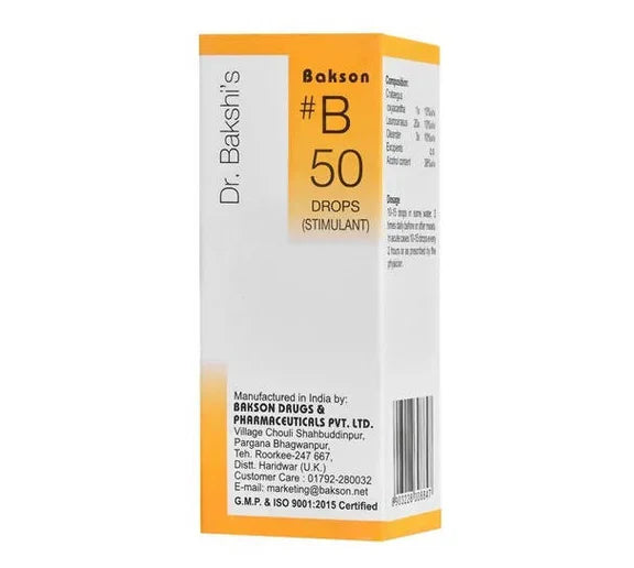Bakson's Homeopathy B50 Drops - 30 ml