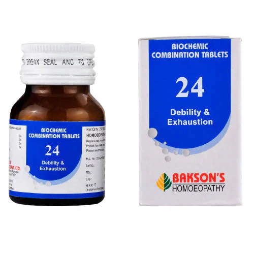 Bakson's Homeopathy Biochemic Combination 24 Tablets - 25 gm