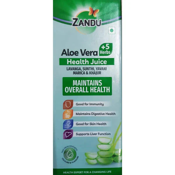 Zandu Aloe Vera And 5 Herbs Health Juice - 1 L
