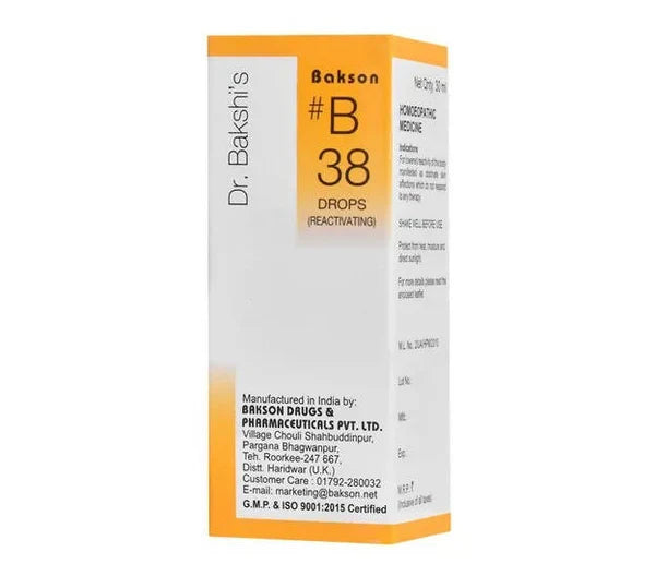 Bakson's Homeopathy B38 Drops - 30 ml