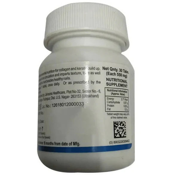Bakson's Homeopathy Nail & Hair Aid Tablets - 30 tabs