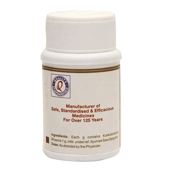 Dhootapapeshwar Kukkutandatvak Bhasma - 10 gm