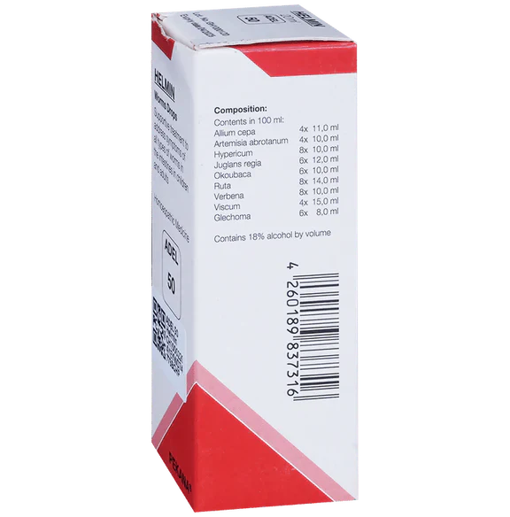 Adel Homeopathy 50 Helmin Worms Drop - 20 ml
