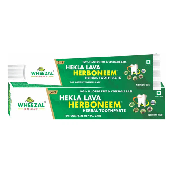 Wheezal Hekla Lava Herboneem Herbal Toothpaste - 100 gm