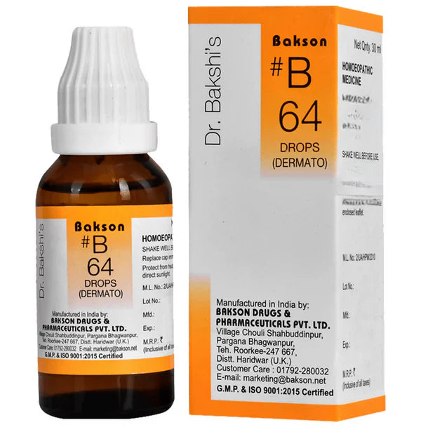 Bakson's Homeopathy B64 Drops - 30 ml