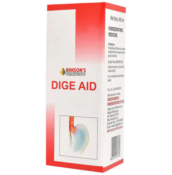 Bakson's Homeopathy Dige Aid Syrup - 115 ml