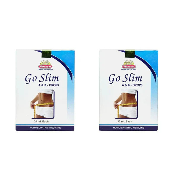Wheezal Homeopathy Go Slim A & B Drops - Pack of 2 - 30 ml