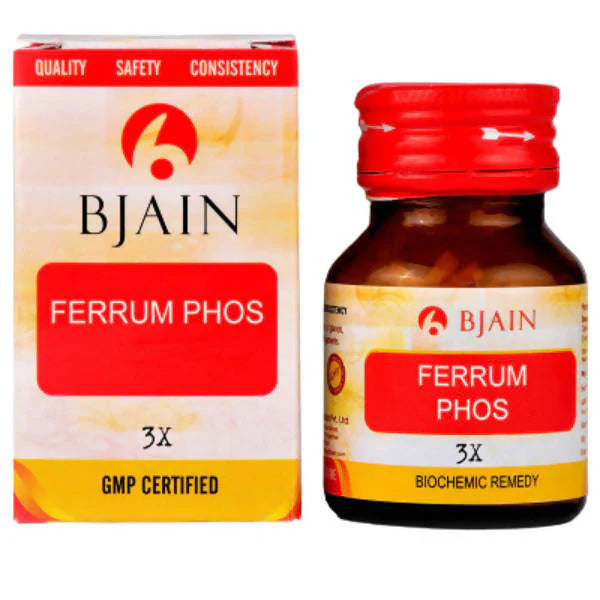 Bjain Homeopathy Ferrum Phosphoricum Biochemic Tablet - 3X - 25 gm