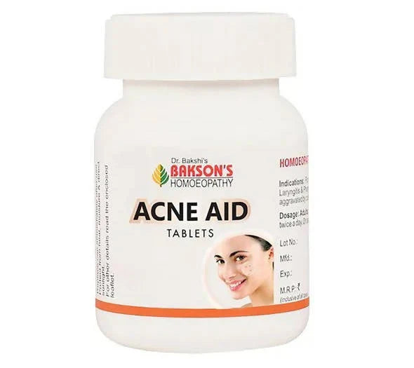 Bakson's Homeopathy Acne Aid Tablets - 75 Tablets